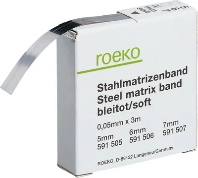 Produktbild von Coltene/Whaledent Matrizenband aus Stahl, 7mm Breite, 0,05 Sp Stärke