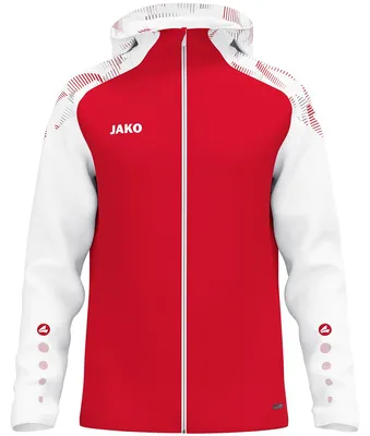 Produktbild von JAKO Kapuzenjacke Sonic 152 rot/weiß
