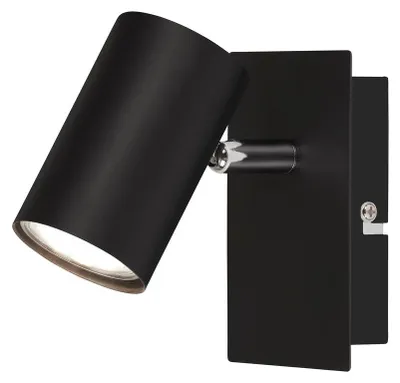 Immagine prodotto di Faretto da parete orientabile a 1 luce GU10 max. 40 Watt metallo nero Briloner