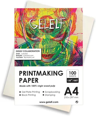 Obrázok produktu pre Tlačový papier A4, 500 hárkov, na tvorbu, pre gel printmaking