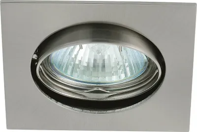 Produktbild von Einbaustrahler Einbauleuchte IZZY DT10 Chrom matt eckig max. 50W GU5,3 ohne Leuchtmittel schwenkbar