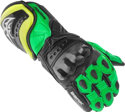Zdjęcie produktu dla Rękawice motocyklowe Berik TX-1, czarny/zielony, 3XL