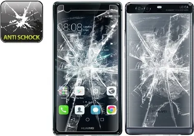 Produktbild von 4x Panzerfolie für Huawei P9 ANTI-SCHOCK Displayschutzfolie Schutzfolie KLAR FB