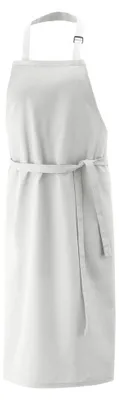 Produktbild von Latzschürze B 80 x L 100 cm, weiss : weiß : 65% Polyester 35% Baumwolle