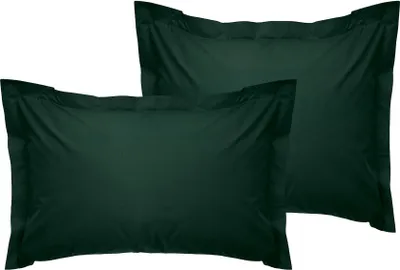 Produktbild von L'Essentiel Linge de Maison, Tonne Verte - 54, Kissenbezüge, Dunkelgrün, Baumwolle, 50 x 70+5 cm