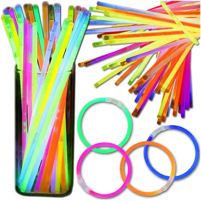 Immagine prodotto di Set da festa KRUMAD con 100 bastoncini luminosi – Bastoncini luminosi colorati per decorazioni di Capodanno, compleanni, matrimoni, eventi, bomboniere e decorazioni da tavola