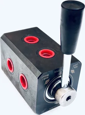 Produktbild von Hydraulisches 6-Wege Umschalthahn, Stahlgehäuse 3/8’’ Bsp