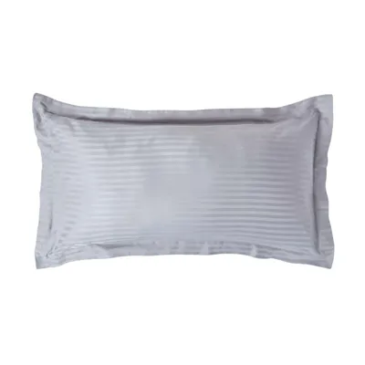Produktbild von HOMESCAPES Kopfkissenbezug Fadendichte 330 Grau, 50 x 90 cm