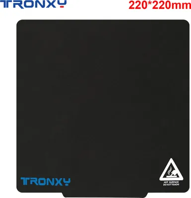 Produktbild von Tronxy Magnetic Build Oberflächenplatte Sticker Pad Ultra-Flexible Abnehmbare 220 * 220 mm Kompatibel mit 220 mm 3D-Drucker Hotbed Heizung