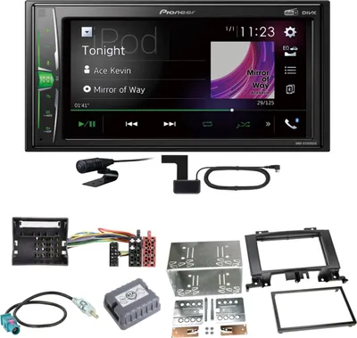 Produktbild von Pioneer DMH-A3300DAB Bluetooth MP3 Einbauset für Mercedes Sprinter W906 Crafter