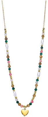 Produktbild von Lotus LS2553-1-2 Damen Collier Herz Edelstahl Gold bunt 51 cm