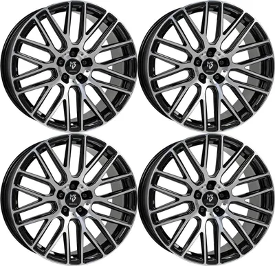 Produktbild von MB Design Felgen KV4 8.5Jx18 ET 45 5x120 Diamant Schwarz 4-KV48518455GFL-B4 kompatibel mit VW Amarok T5 T6.1 T6 Touareg