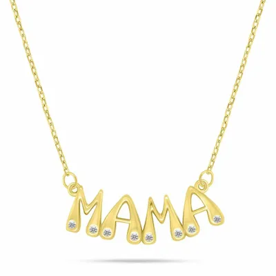 Produktbild von Mama NCL189Y Goldplattierte Halskette fü r Frauen
