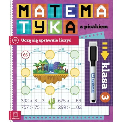 Immagine prodotto di Książka Matematyka z pisakiem. Uczę się sprawnie liczyć. Klasa 3