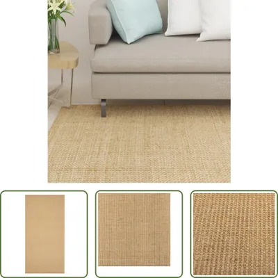 Produktbild von The Living Store Teppich Natur Sisal 100x200 cm
