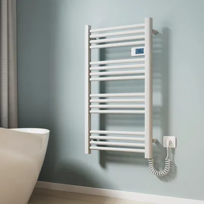 Obrázek produktu pro Elektrický radiátor do koupelny, 500 W - 960 x 540 mm - bílý - radiátor na ručníky