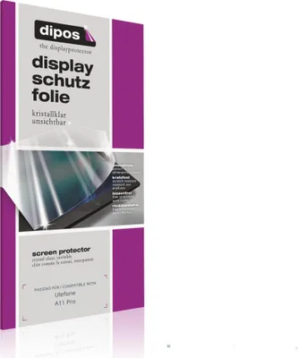 Produktbild von 2x Schutzfolie für Ulefone A11 Pro klar Displayschutzfolie Folie Display Schutz dipos