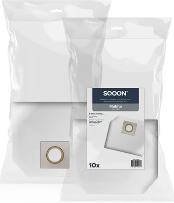 Produktbild von SQOON Staubsaugerbeutel 10 Stück Geeignet für Makita DVC260, Hochwertige Filterbeutel, Langlebig & Passgenau