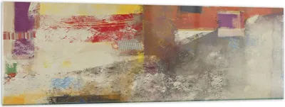 Produktbild von Bilder auf glas - Einteilig - Abstraktion die Farben modern - 160x50cm - Glasbilder - Wandbilder - Bilder - Wanddekoration aus Glas - Glas Bilder - Wandbild auf Glas - GAB160x50-4176