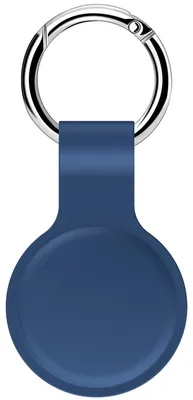 Immagine prodotto di Custodia con supporto per protezione in silicone per AirTag, blu