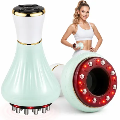 Produktbild von Elektrischer Lymphdrainage-Massager mit Pulstherapie,Wärmefunktion,30stufiges Schröpf-Massagegerät zur Reduzierung von Cellulite,Formung,Tiefenschmerz