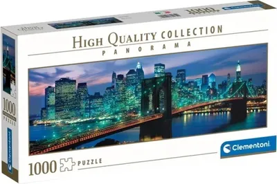 Zdjęcie produktu dla Wysokiej jakości Panorama - 1000 Teile Puzzle NP - New York Brooklyn Bridge