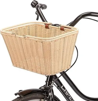 Zdjęcie produktu dla Kosz rowerowy przedni wiklinowy vintage na rower