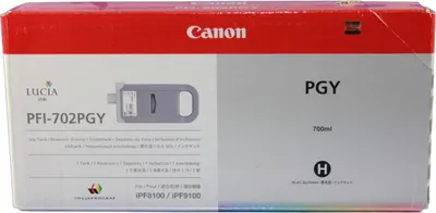 Produktbild von Canon PFI-702GY, Grau, Tinte auf Pigmentbasis, 1 Stück(e)