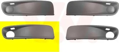 Produktbild von VAN WEZEL Lüftungsgitter Grill Stoßfänger für VW Transporter V Bus (7HB, 7HJ, 7EB, 7EJ, 7EF, 7EG, 7HF, 7EC) mit Loch/Löchern für Nebellampen