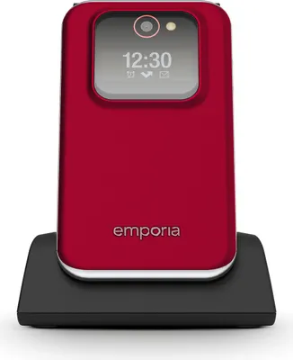Immagine prodotto di Telefono cellulare Emporia JOY 2G rosso con pulsante di chiamata d'emergenza e 2,8 pollici