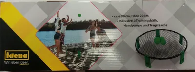 Obrázok produktu pre Idena 40182 - Súprava okrúhlych sietí na hranie vonku Zábavná plážová hra s loptou