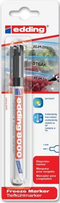 The product is a marker pen in its retail packaging.