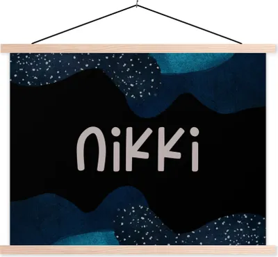 Produktbild von MuchoWow® Textilposter Nikki - Pastell - Mädchen 150x113 cm mit holzfarbenen Rahmen - Poster