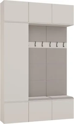 Produktbild von Garderobe HAGA III 1Sz2W Kaschmir beige Garderobe + 2x Kleiderbügel