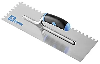 Produktbild von Zahnspachtel Fliesenkleber-Zahnspachtel Klebespachtel - 36 x 12 cm - Zahnung 10 x 10 mm - Hergestellt in Italien