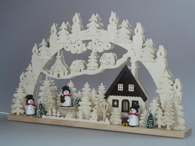 Produktbild von Original Erzgebirgischer Marken Schwibbogen Lichterbogen 70 x 43 cm S70-3_20