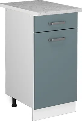 Obrázok produktu pre Kuchynská spodná skrinka Vicco R-Line Modrošedá 40 cm s pracovnou doskou, Model 41036