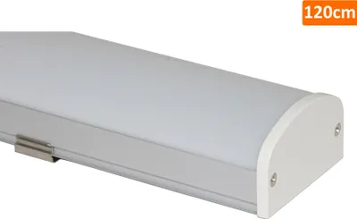 Obrázek produktu pro 40W LED světlo pod skříňku 121cm světelný pásek studená bílá 6500K Kuchyňské páskové skříňové světlo 121 x 6,3 x 3,9 cm 3200 lumen 230V bílá
