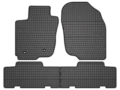Image de Tapis de sol en caoutchouc pour Toyota RAV4 III 2006-2013 (SUV) – 4 pièces, noirs, sur mesure