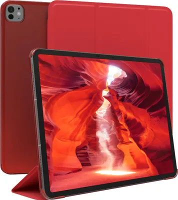 Produktbild von EAZY CASE Smartcase für Apple iPad Pro 13 (2024) Tabletcase Bookcover Smart Flipcase magnetisch Rot