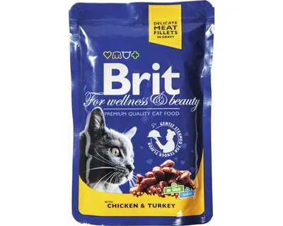 Obrázok produktu pre Kapsička pre mačky Brit Premium Chicken & Turkey Gravy 100 g