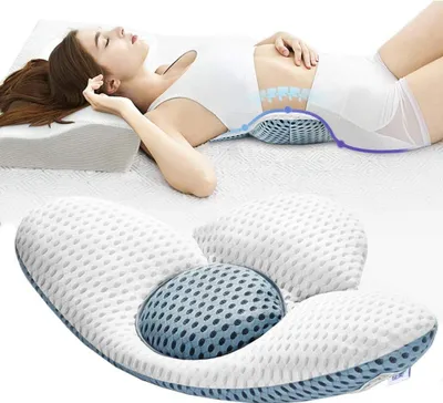 Produktbild von Lendenkissen Orthopädisches Lendenwirbelsäule Schlafunterstützung Lordosenstütze Bettkissen für Ischias Schwangerschaft Hüfte- oder Beinschmerzen