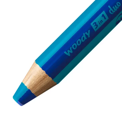 Immagine prodotto di STABILO 882/405-470 STABILO Multitalentstift woody 3 in 1 duo, ultramarin/türkis