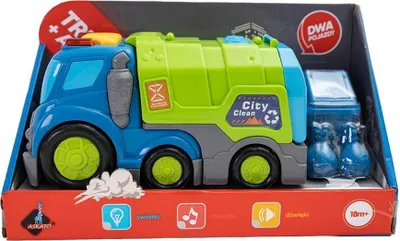 Produktbild von 2-in-1-Set - Müllwagen und Mülleimer