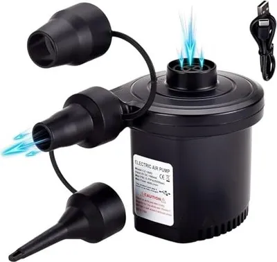 Elektrische Luftpumpe Mit 3 Düsen – 50W, 400L/mi Produktbild-Vorschau 2