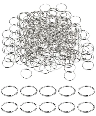 Produktbild von Flache Schlüsselringe - 15 mm Durchmesser - 500 Stück aus Edelstahl 201 - für Schlüsselanhänger und Bastelarbeiten