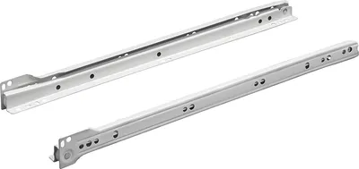 Image de Hettich 1 paire de coulisse à galet Coulisse à sortie partielle FR 302 - 50 cm, blanc 9220057