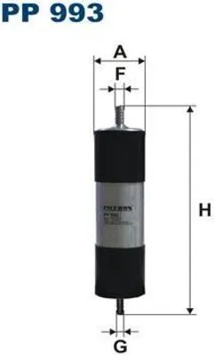 Produktbild von Kraftstofffilter FILTRON PP 993
