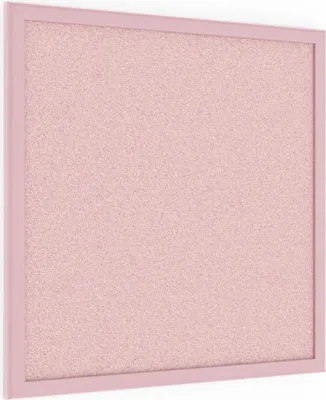 Immagine prodotto di Bacheca in sughero rosa 40x40 cm cornice in legno ROSA