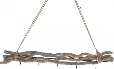 Produktbild von Maulbeeren Bündel in 50 / 80cm, mit 5/8 Haken und Kordel, Farbe:50cm grau | 5 Haken